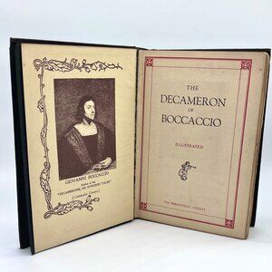 The Decameron Of Boccaccio Illustrated Antique Hardcover Classic Literature Book